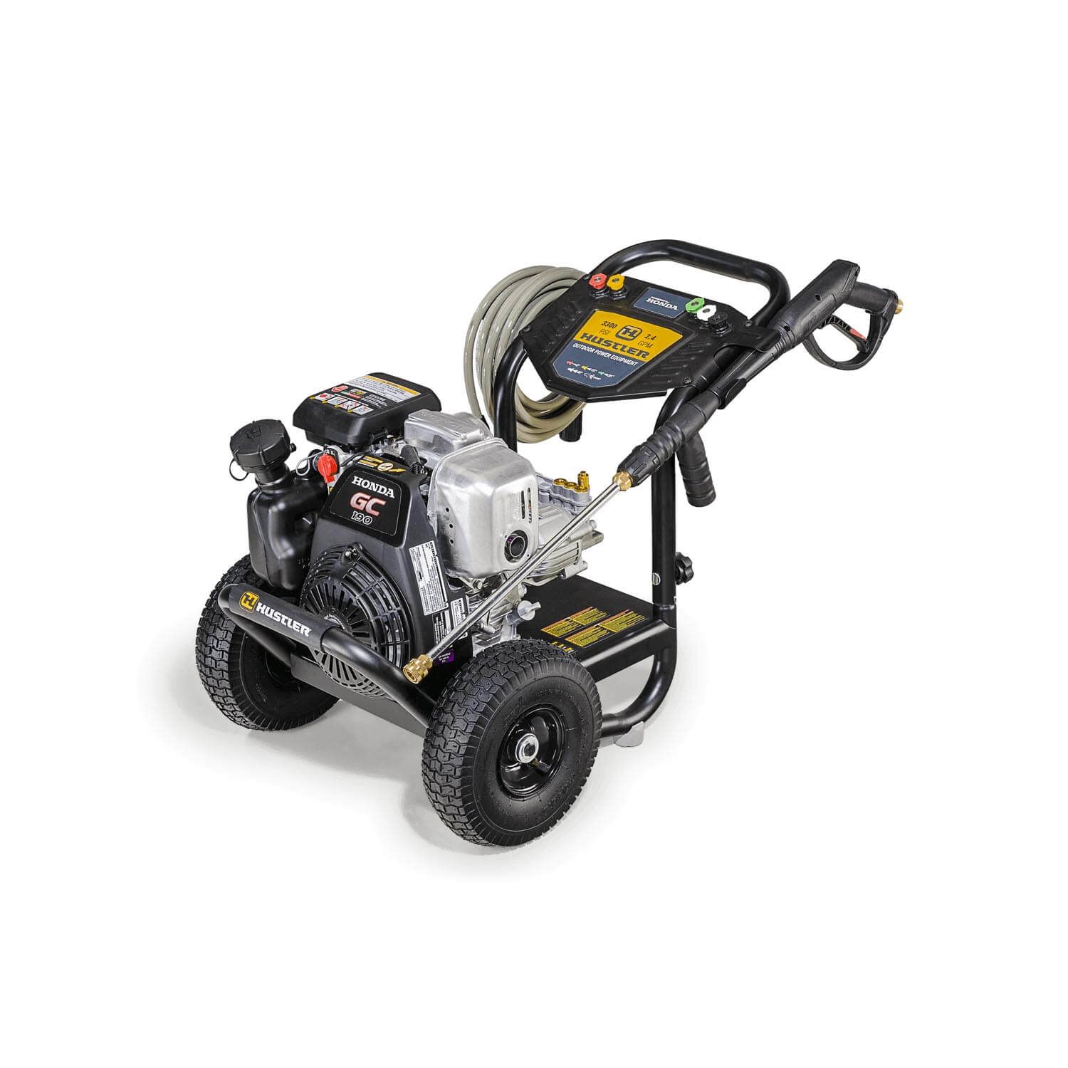 a high pressure washer with a honda engine