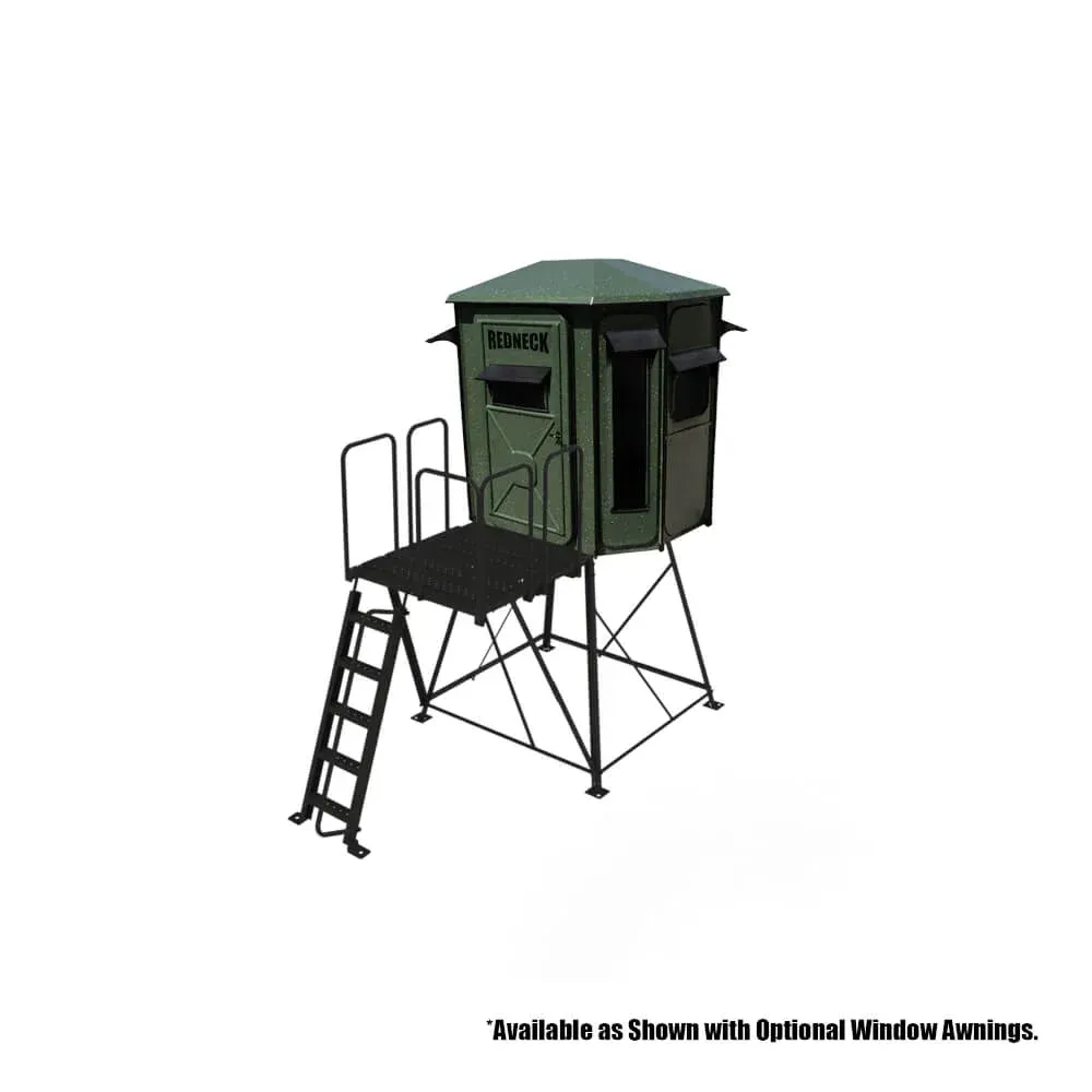 a 3d model of a deer stand with a ladder .