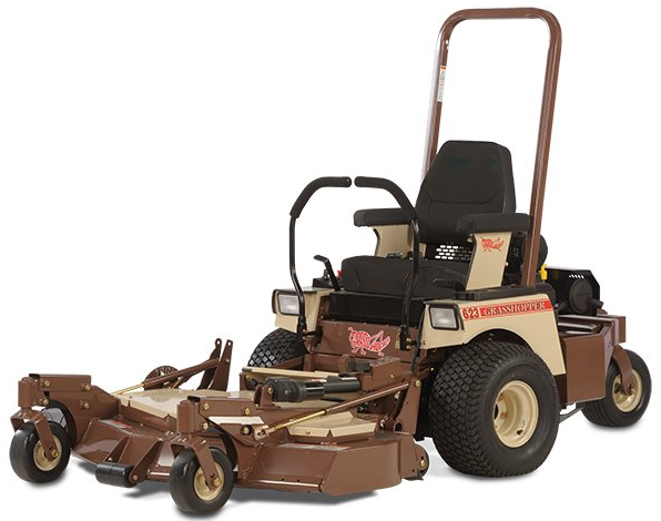 a brown lawn mower that says greenshifter on it