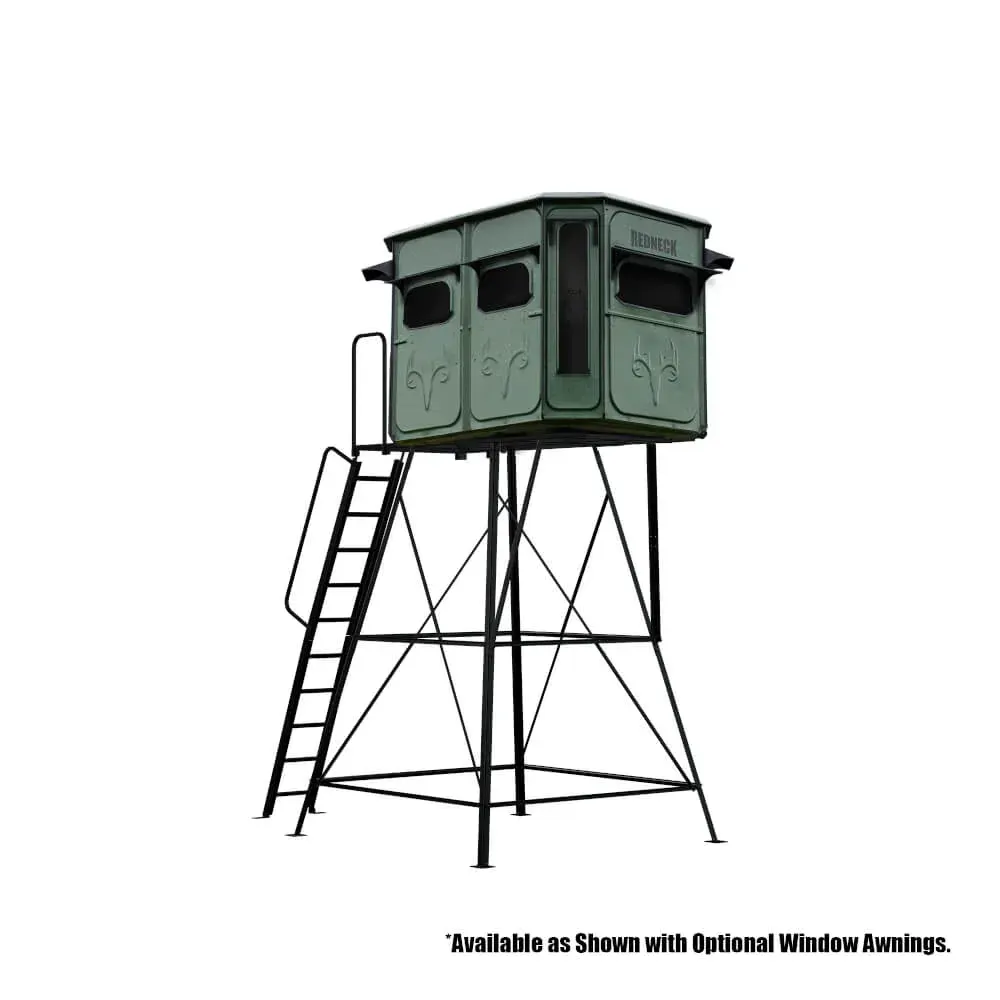 A tower with a ladder attached to it on a white background.