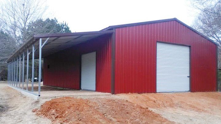 Texwin Steel Barn 2 Doors Red & White