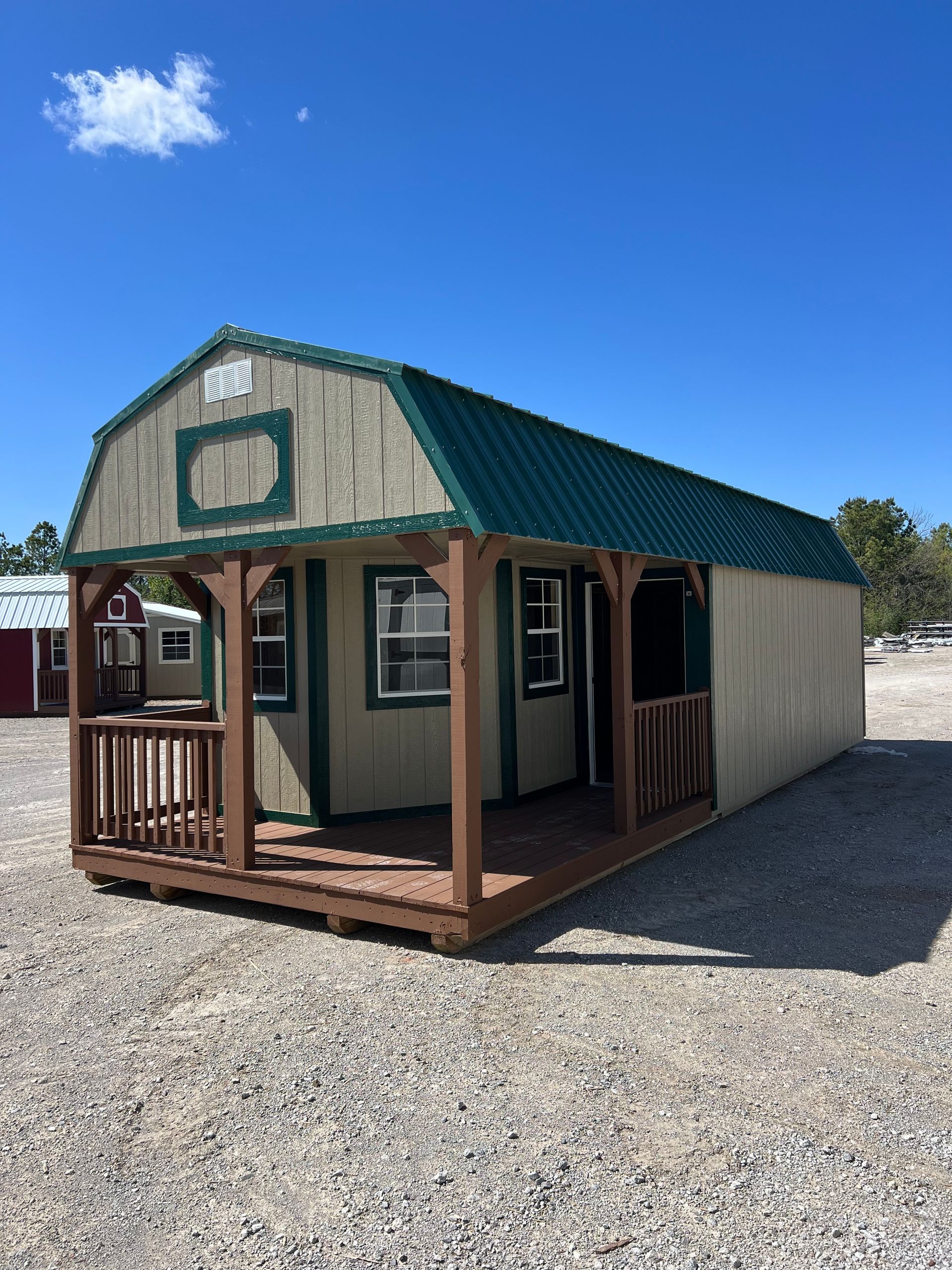 M&D Enterprises | Deluxe Lofted Barn Cabin 12x32