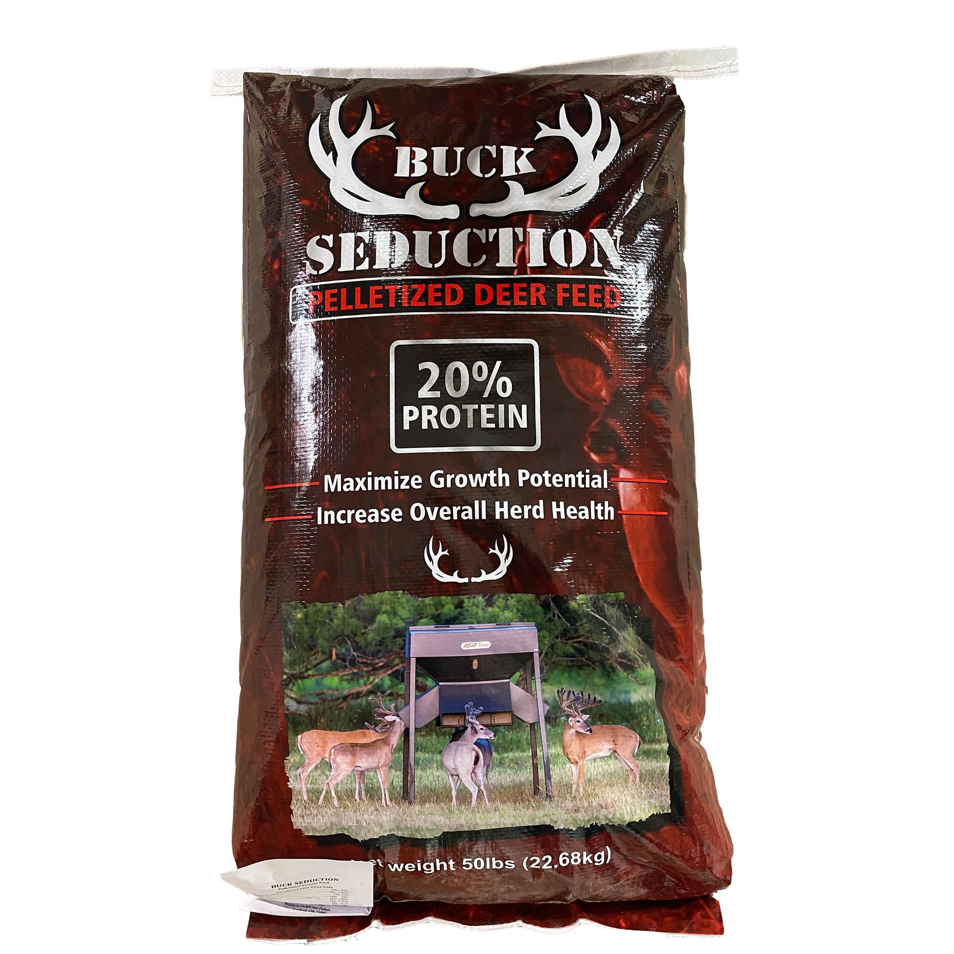 a bag of buck seduction pelletized deer feed