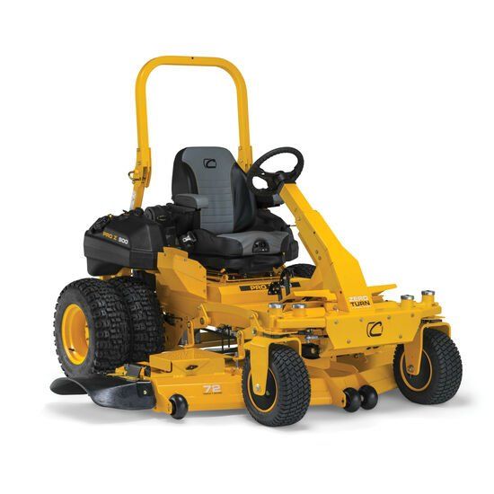 a commercial zero turn cub cadet mower