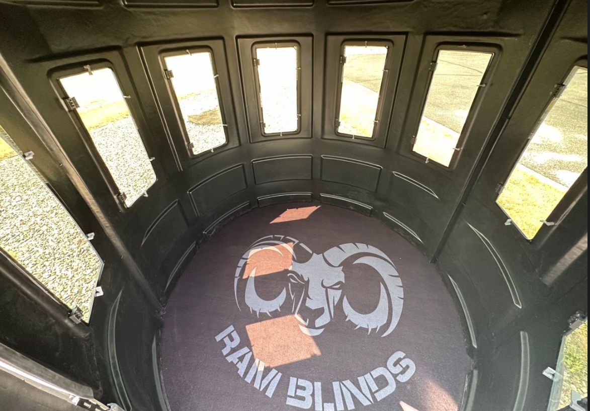 RAM hunting Blind Interior View 