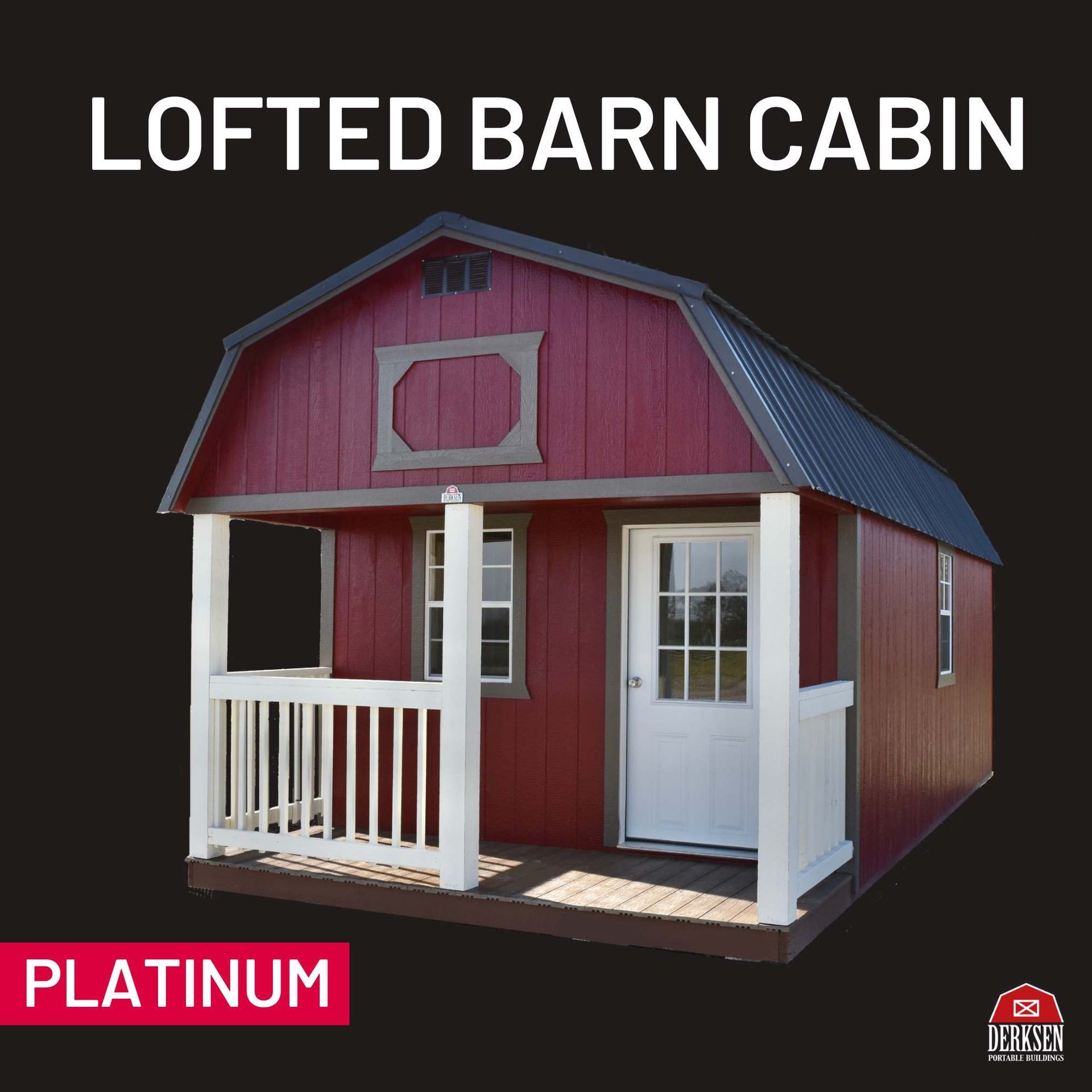 a picture of a lofted barn cabin platinum