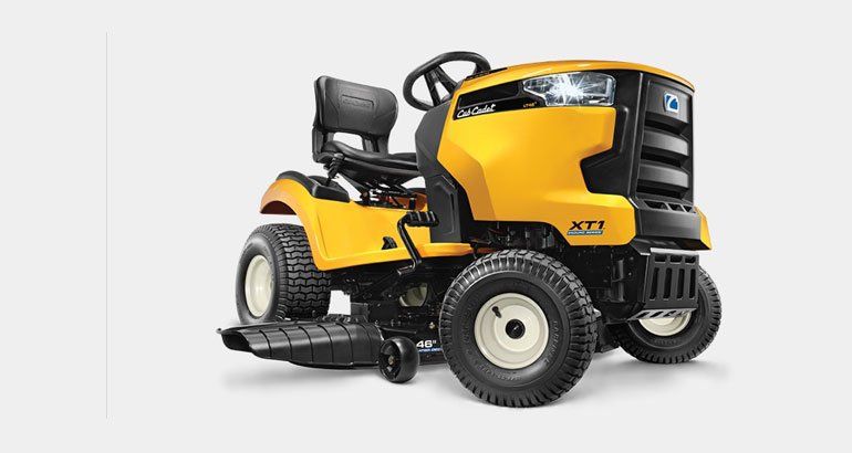 a cub cadet tractor style mower