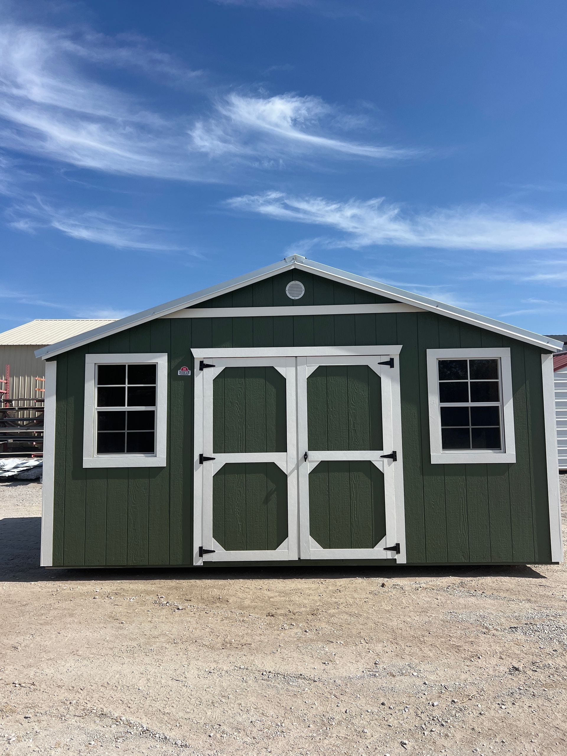 Explore the Best Value Wood Side Utility 10x16 with modern features including two 2x3 windows, a double door, and elegant color options. Perfect for storage or workshops!