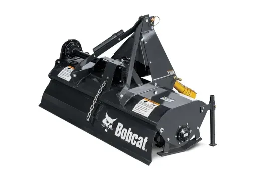 a bobcat rotary hoe is shown on a white background .