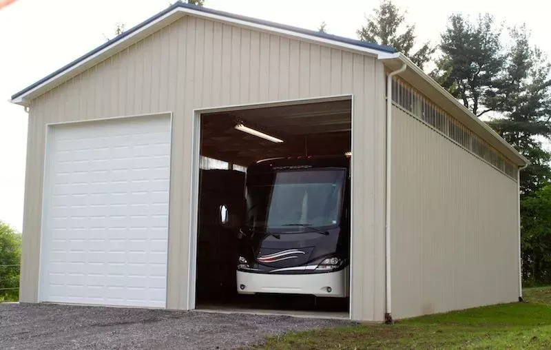 Mobile Home Inside Of Metal Building