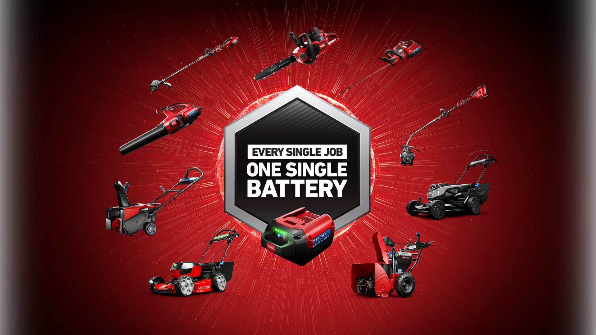 There are many different types of Toro battery powered equipment.