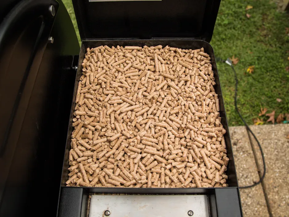 Traeger Pellet Box full of pellets