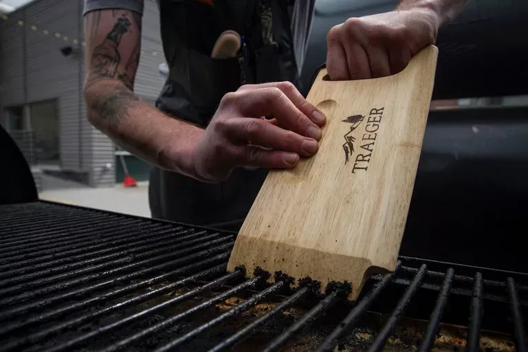 Wooden Traeger Grill Grate Scraper