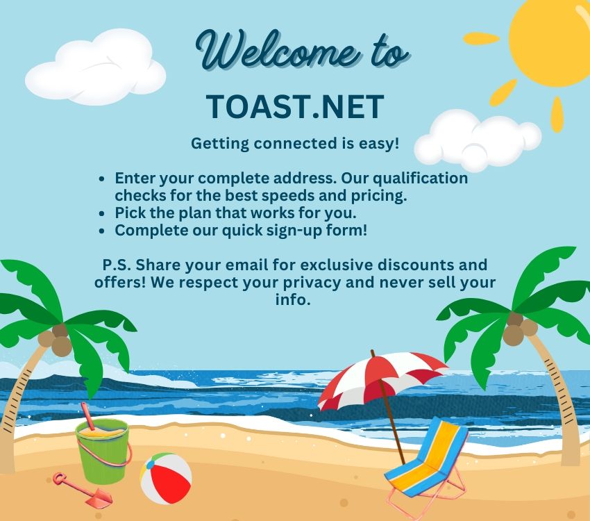 New fiber speeds and pricing at TOAST.net Internet.