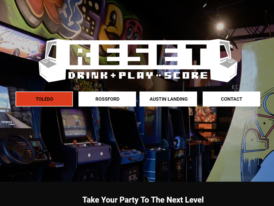 Reset Arcade Website