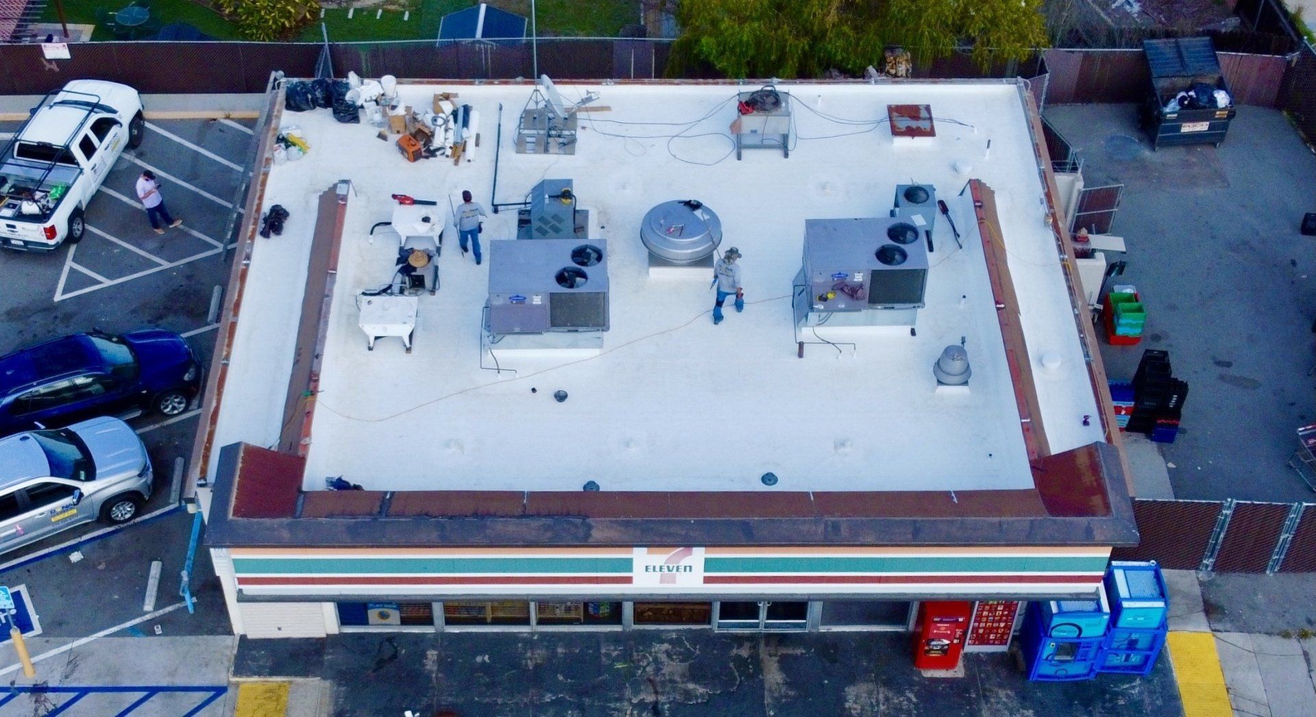 Reroofed 7-Eleven Done By  Dana Logsdon Roofing & Solar