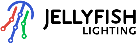 JellyFish Lighting Logo. We are proud to install JellyFish's permanent lighting system