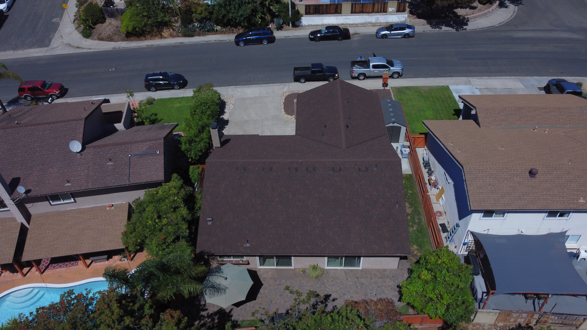 New Brownwood Shingles Installed By Dana Logsdon Roofing & Solar