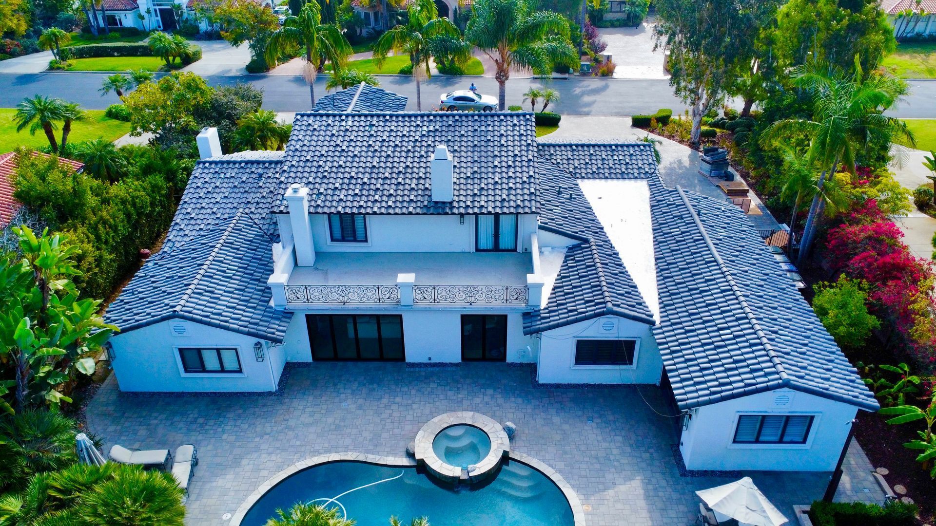 a brand new tile roof installation in El Cajon, CA