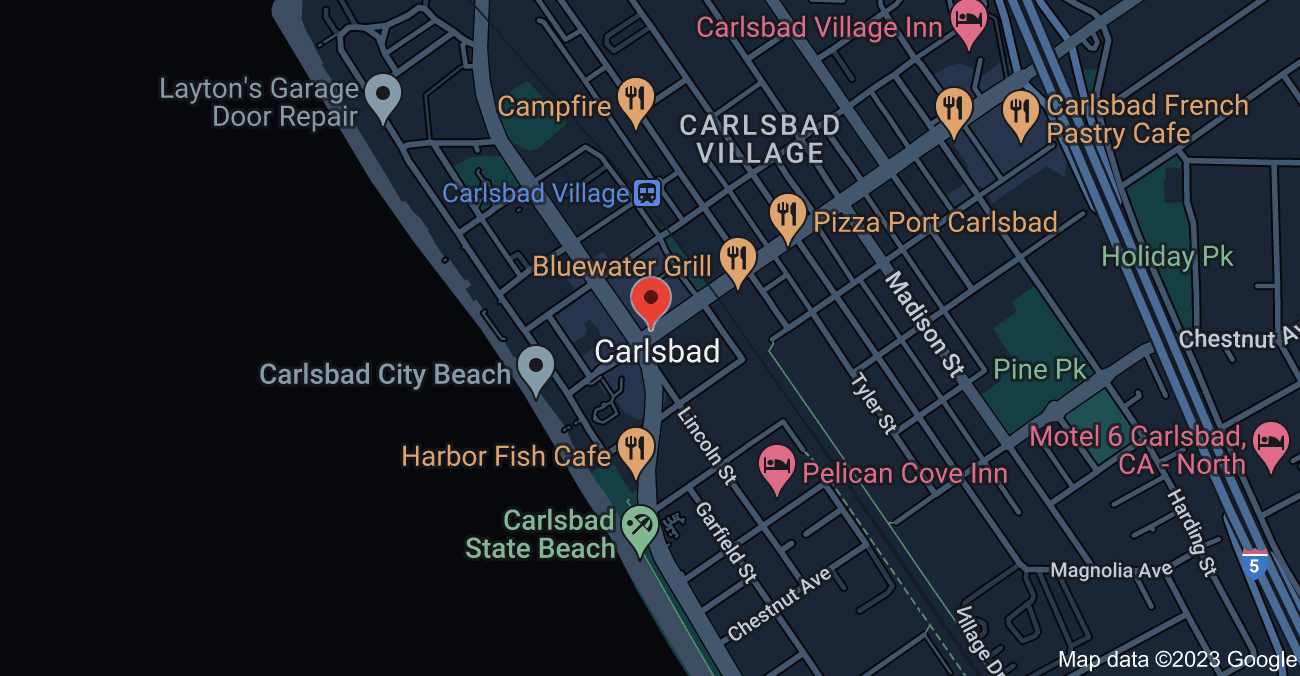 Carlsbad California Map 7 - Serviced By Dana Logsdon Roofing & Solar