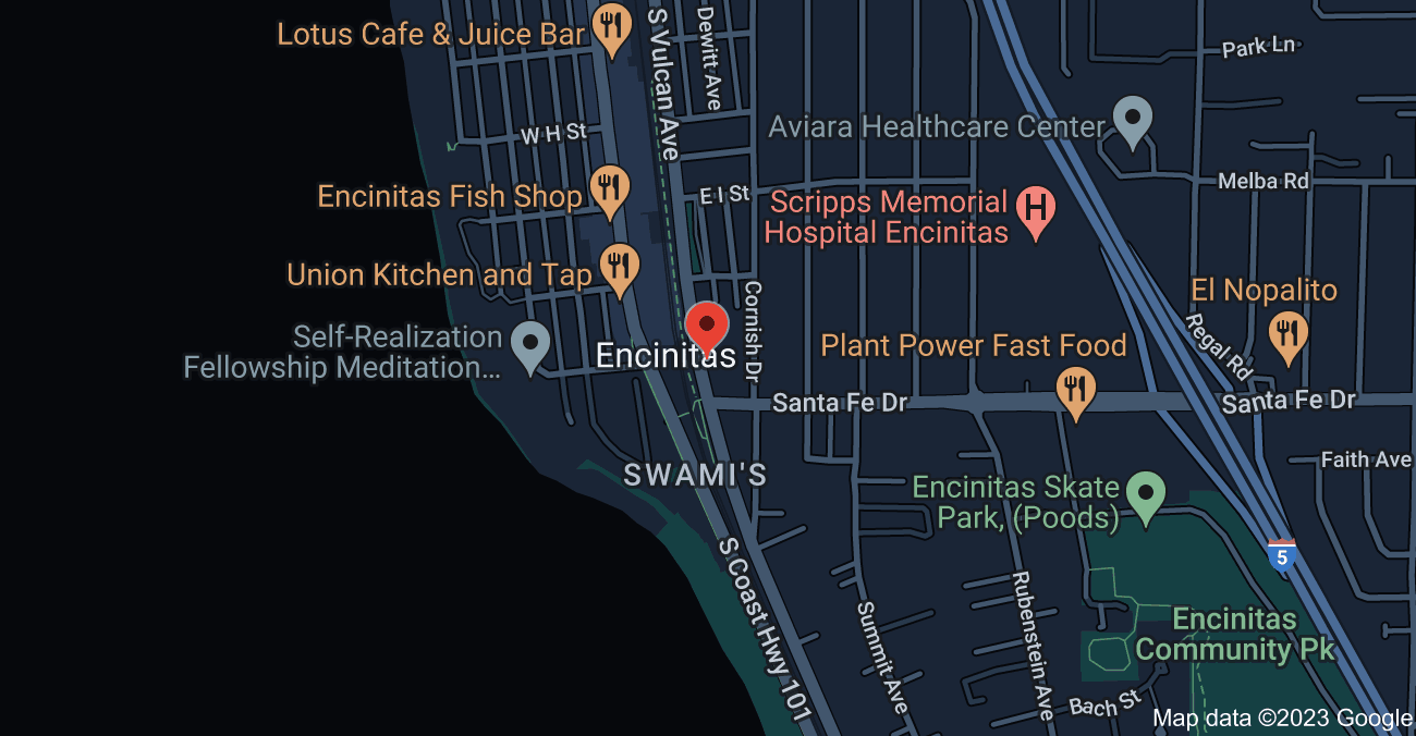 Encinitas, California Map 5 - Serviced By Dana Logsdon Roofing & Solar