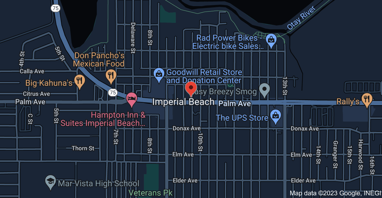 Imperial Beach, California Map 1 - Serviced By Dana Logsdon Roofing & Solar