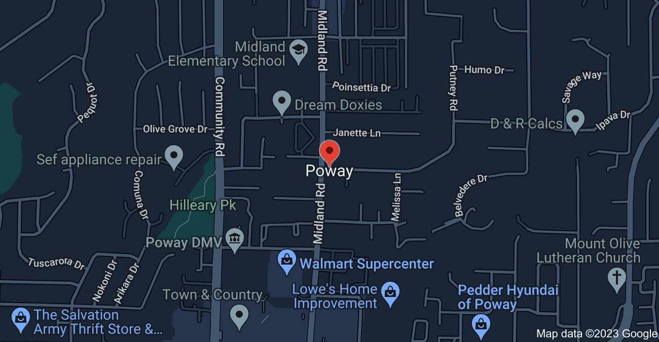 Poway, California Map 1 - Serviced By Dana Logsdon Roofing & Solar
