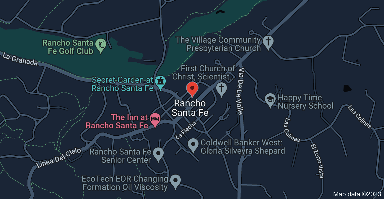 Rancho Santa Fe California Map 3 - Serviced By Dana Logsdon Roofing & Solar