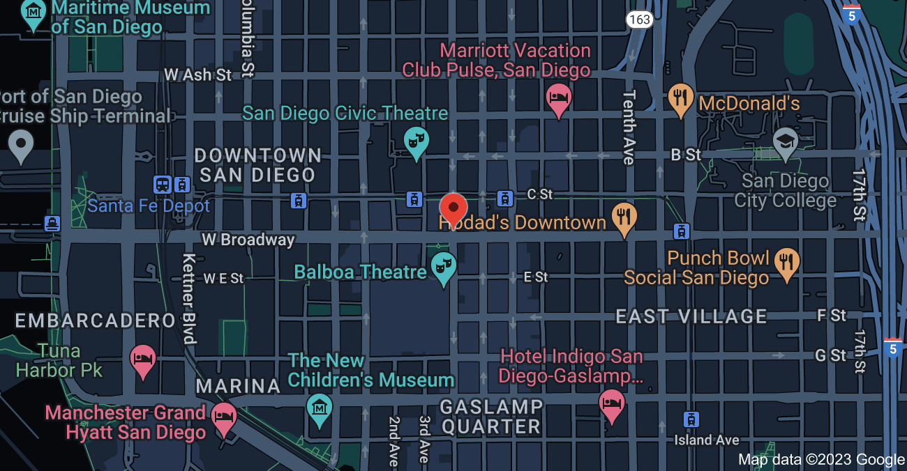 San Diego, California Map 1 - Serviced By Dana Logsdon Roofing & Solar