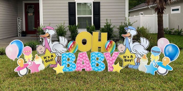 New Baby Yard Cards