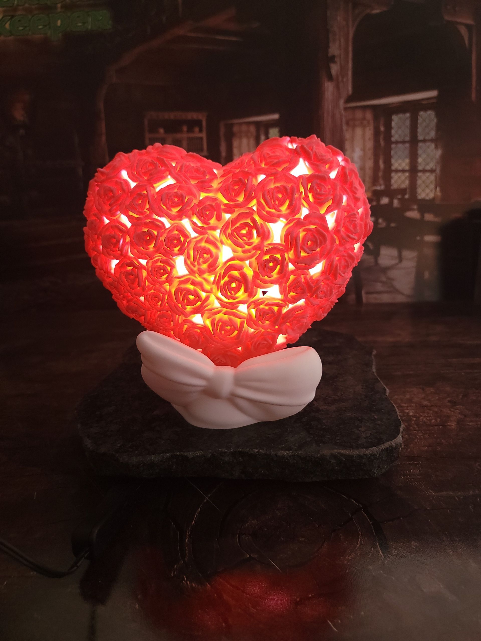 Rose Heart Lamp