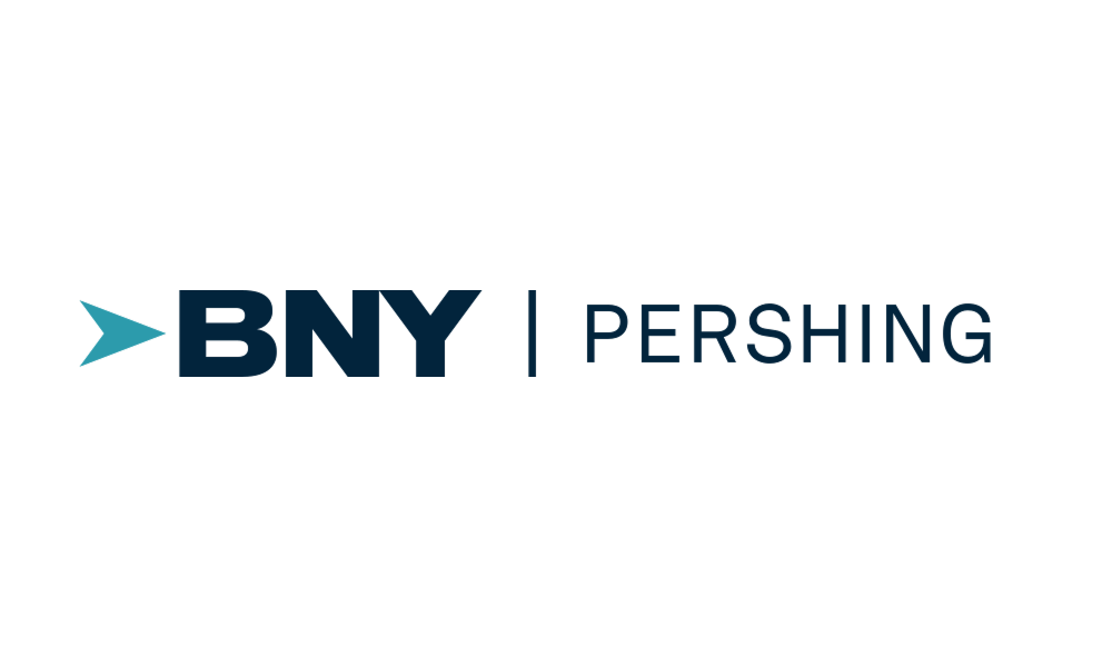 BNY | Pershing logo in teal and dark blue on a white background