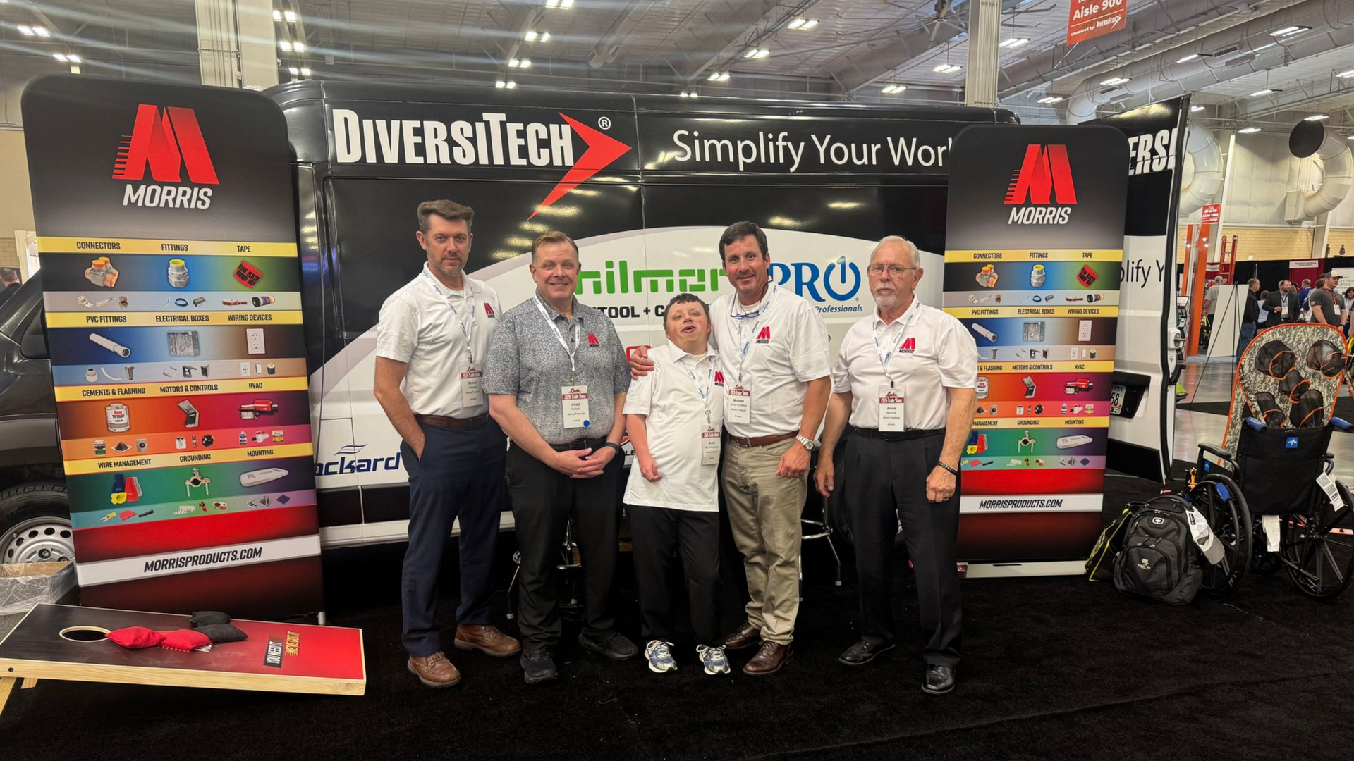 ElecTech team representing Morris Products at the Locke Supply Trade Show in Oklahoma City