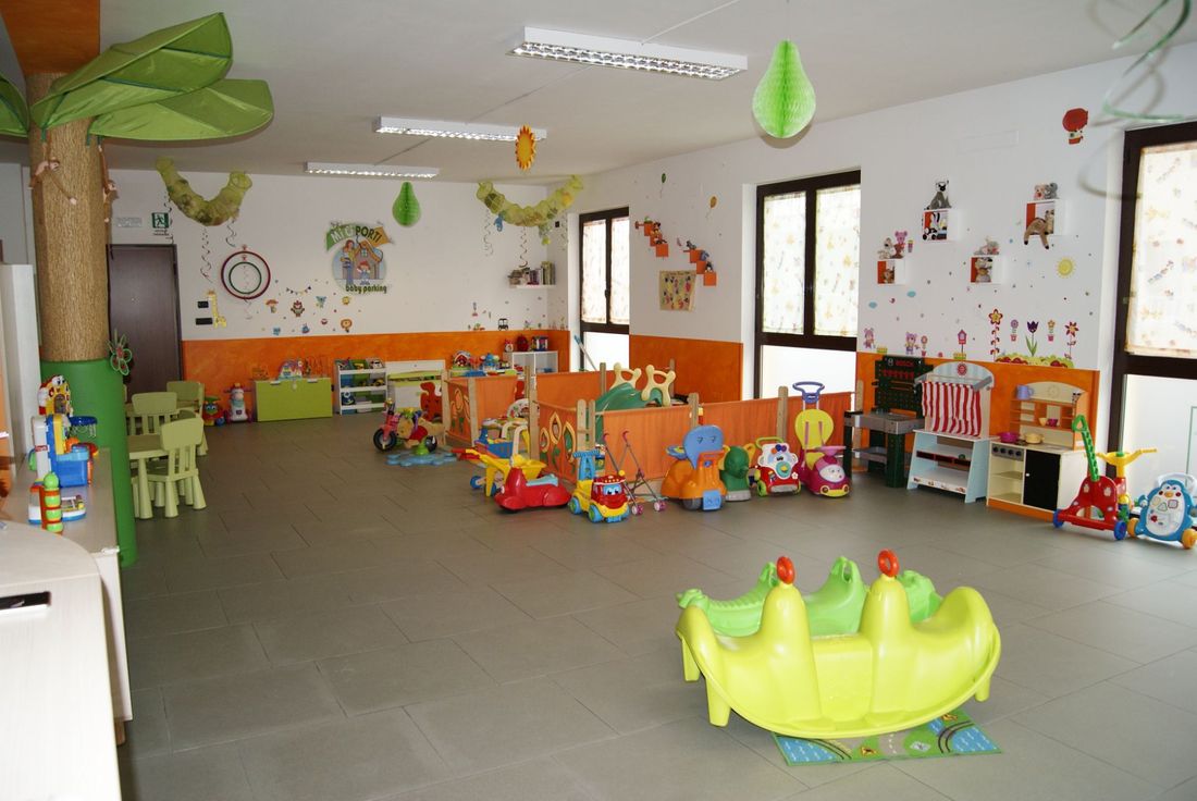 area per il laboratorio di lettura per bambini