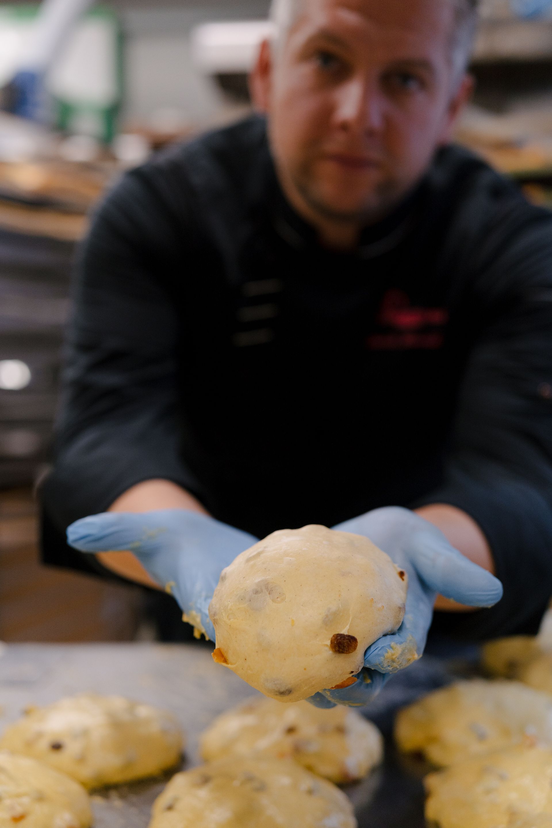 impasto del panettone artigianale a lievitare