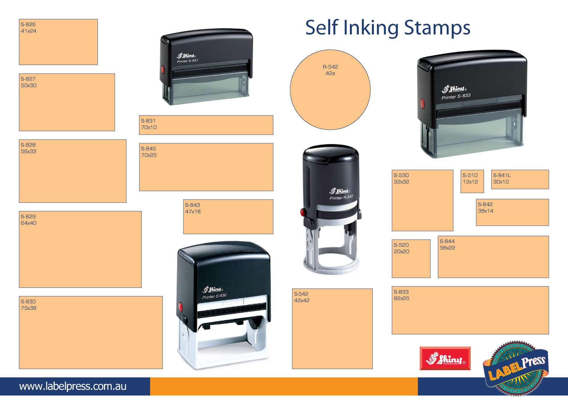 Stamp Chart — Hobart, TAS — Labelpress Printing Services Pty Ltd