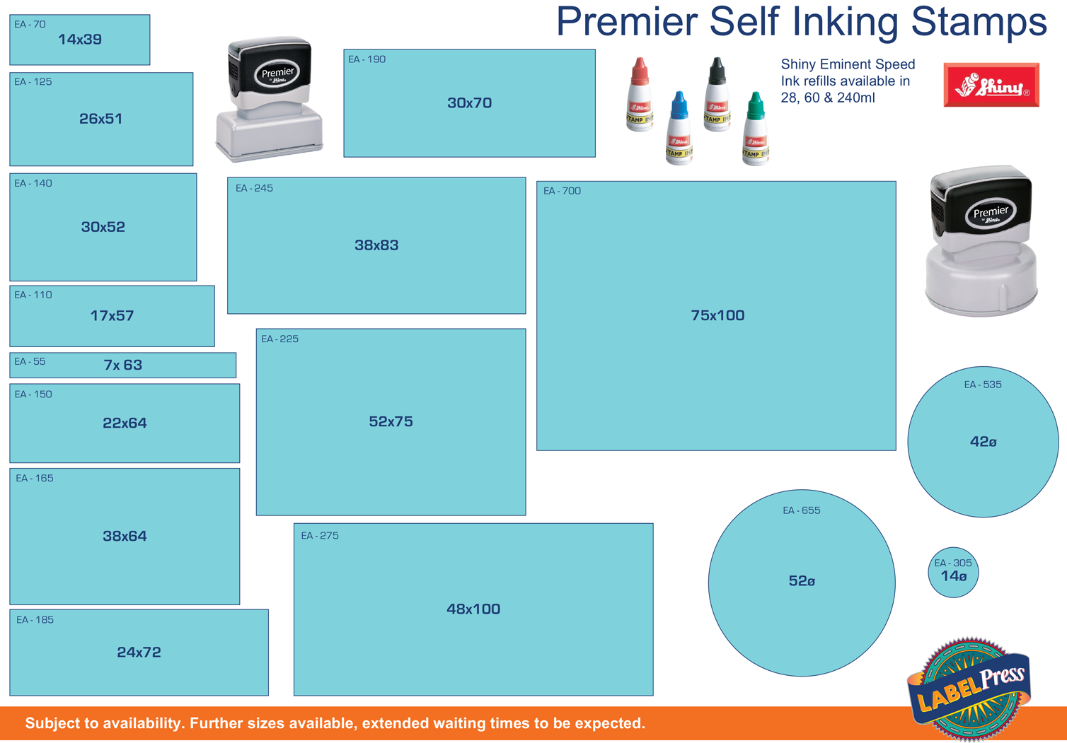 Stamp Chart — Hobart, TAS — Labelpress Printing Services Pty Ltd