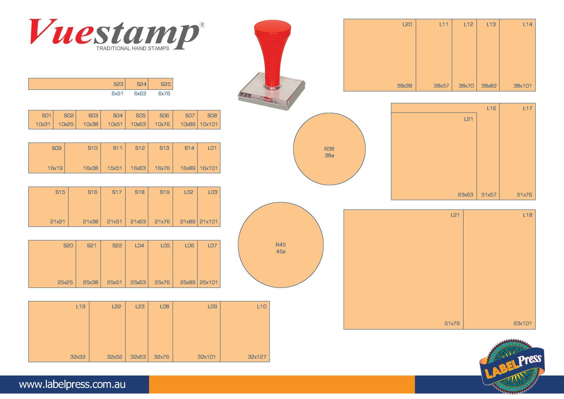 VueStamp — Hobart, TAS — Labelpress Printing Services Pty Ltd