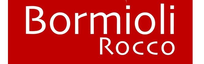 Een rood bord met de tekst bormioli rocco erop