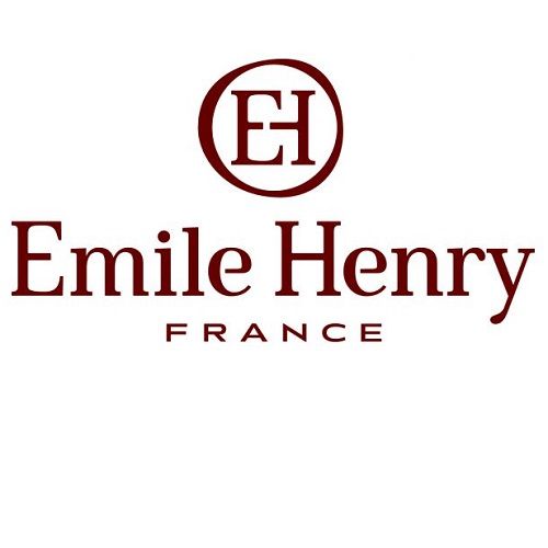 Het logo van Emile Henry France staat op een witte achtergrond.