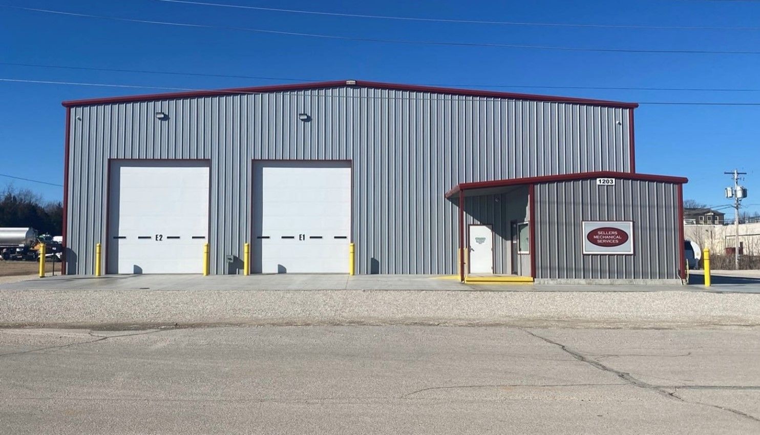 Two Metal Large Doors in the Garage – Salem, MO – Sellers Mechanical Services 