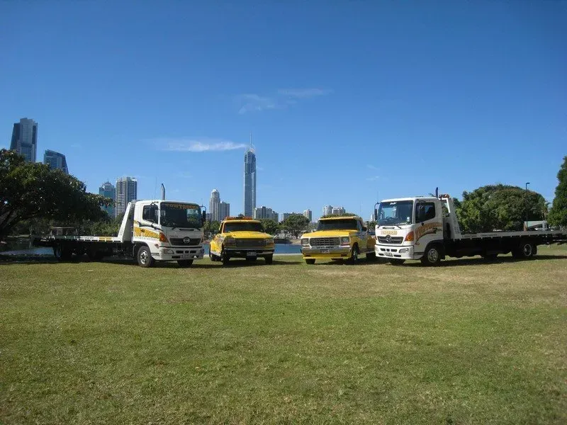 Truck Fleet on the Field — Gold Coast, QLD — Gold Coast Tow Trucks Light and Heavy