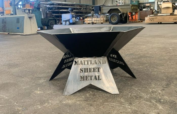 A Fire Pit Made by Maitland Sheet Metal — Maitland Sheet Metal in Rutherford, NSW
