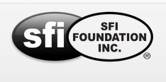 A black and white logo for the sfi foundation inc.