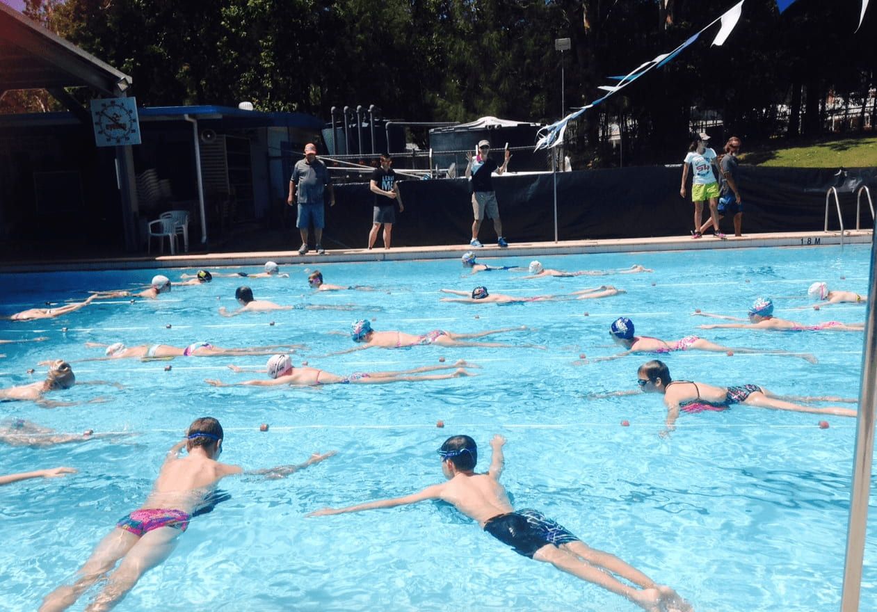 Children Training InThe Swimming Pool — Swim Training In Cannonvale, QLD