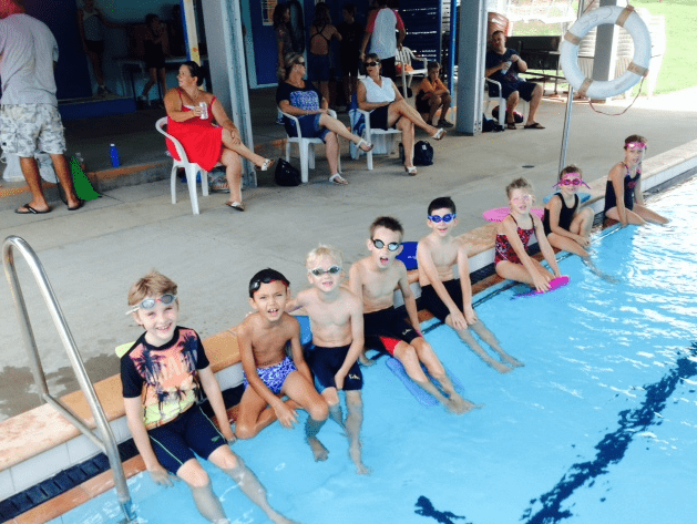 Children Beside The Swimming Pool — Swim Training In Cannonvale, QLD