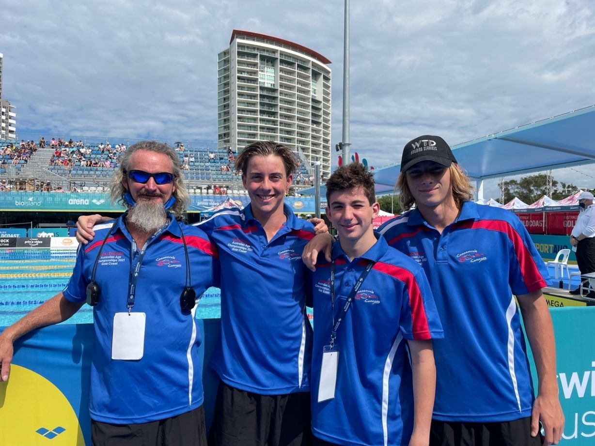 Mark, Jy, Jacob And Jacob On The Gold Coast — Swim Training In Cannonvale, QLD