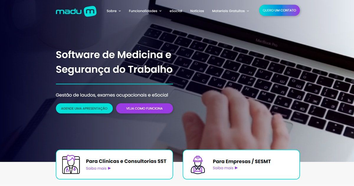 Software de Medicina e Segurança do Trabalho | Madu    