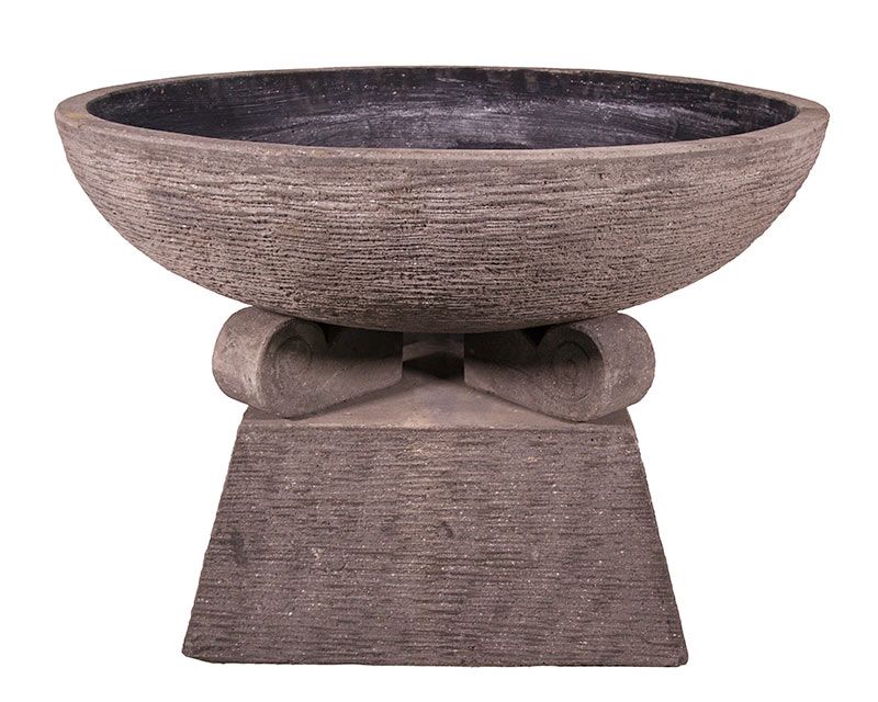 Bowl with Swirl Stand & Trapezoid Base — Décor in Bonny Hills NSW