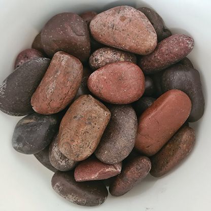 Red Polished Pebbles — Décor in Bonny Hills NSW